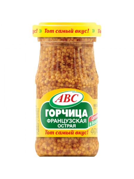 Горчица Французская острая 160г. АВС*15 Горчица Французская острая 160г. АВС*15